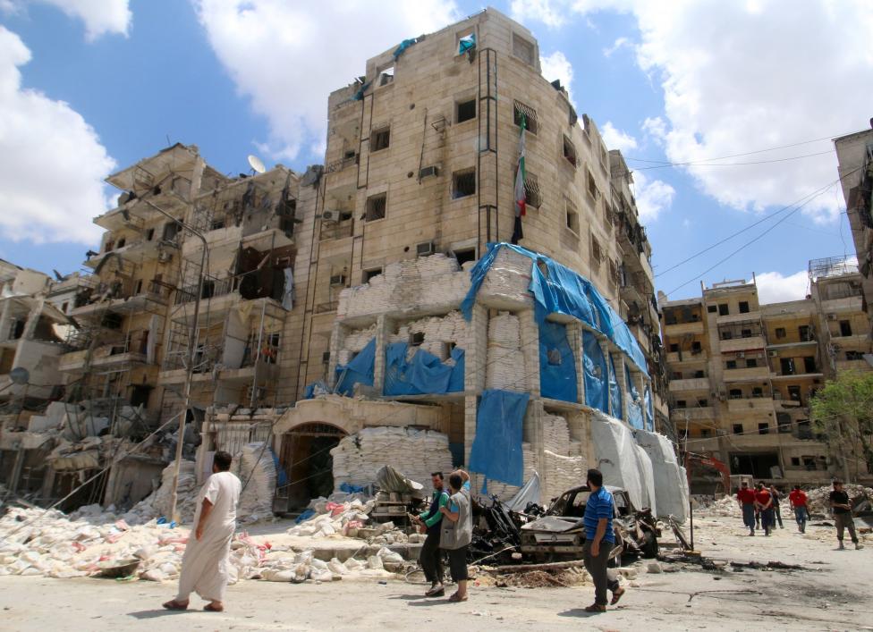 El hospital Al-Quds, de Alepo, tras ser bombardeadoa./ Abdalrhman Ismail/Reuters